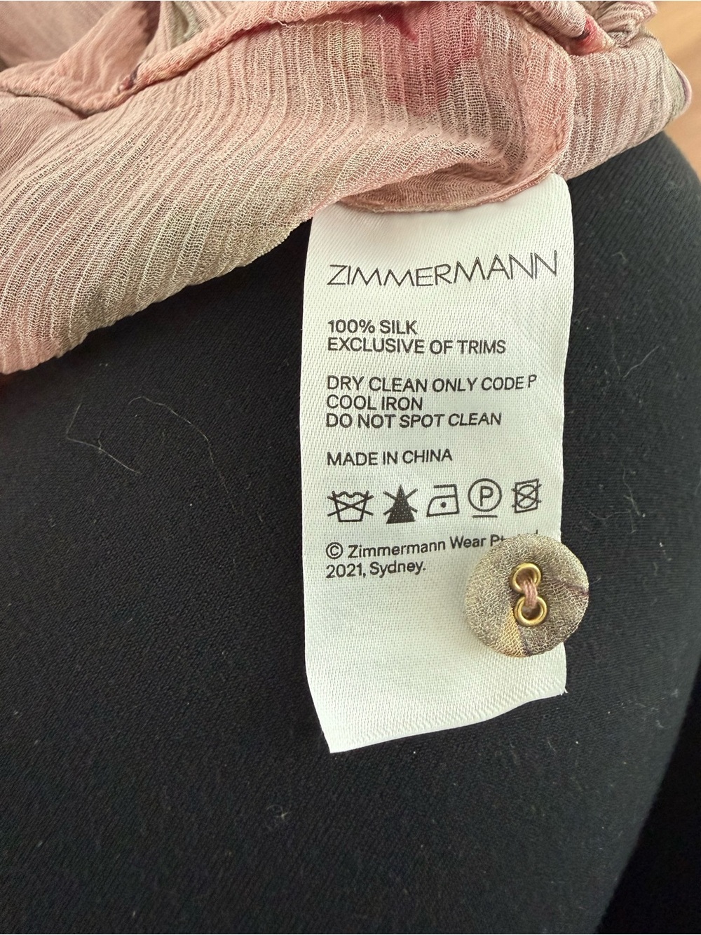 Zimmermann Floral Blush Mini Dress - Picture 7 of 7